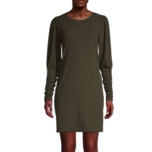 BCBGENERATION ribbed mini dress - olive green - size small